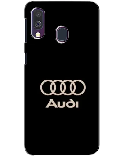 Чехол для Samsung Galaxy A40 2019 (A405F) с картинкой «Audi — золотой логотип»