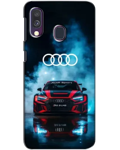 Чехол для Samsung Galaxy A40 2019 (A405F) с картинкой «Audi Sport — неон»