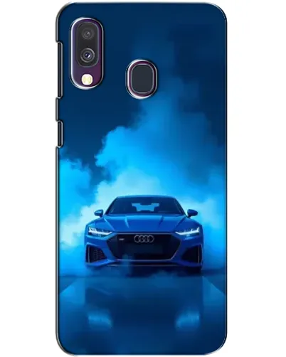 Чехол для Samsung Galaxy A40 2019 (A405F) с картинкой «Audi — голубая энергия»
