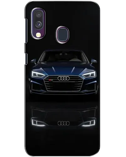 Чехол для Samsung Galaxy A40 2019 (A405F) с картинкой «Audi — ночное отражение»