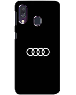 Чохол для Samsung Galaxy A40 2019 (A405F) з картинкою «Audi White Logo»