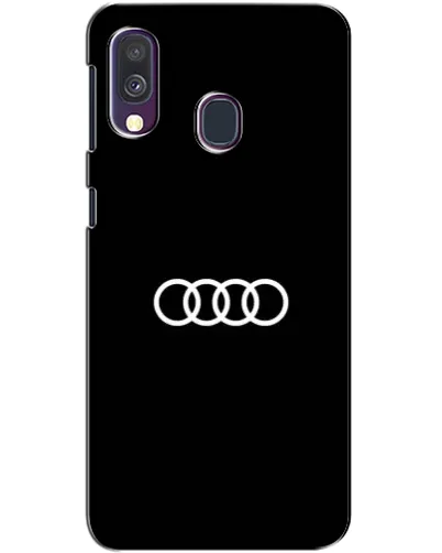 Чехол для Samsung Galaxy A40 2019 (A405F) с картинкой «Audi White Logo»