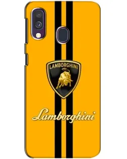 Чехол для Samsung Galaxy A40 2019 (A405F) с картинкой «Lamborghini Stripe желтый» Чехол для Samsung Galaxy A40 2019 (A405F) с картинкой «Lamborghini Stripe желтый»
