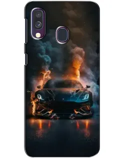 Чехол для Samsung Galaxy A40 2019 (A405F) с картинкой «Lamborghini дымная эстетика»