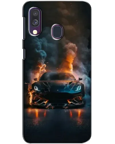 Чехол для Samsung Galaxy A40 2019 (A405F) с картинкой «Lamborghini дымная эстетика»