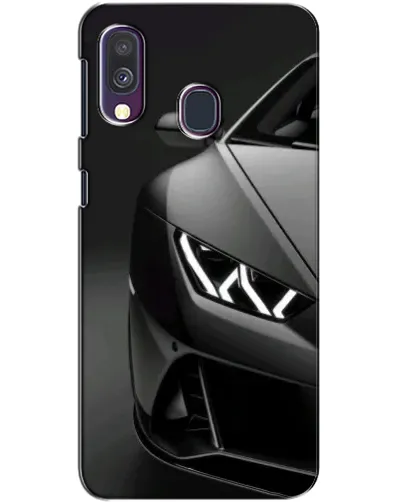 Чехол для Samsung Galaxy A40 2019 (A405F) с картинкой «Lamborghini фары детализация»