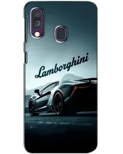 Чехол для Samsung Galaxy A40 2019 (A405F) с картинкой «Классическая надпись Lamborghini»