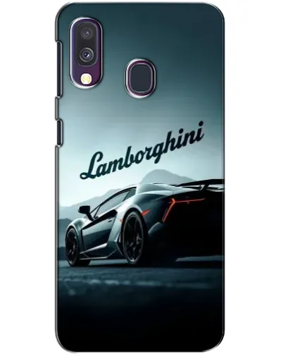 Чехол для Samsung Galaxy A40 2019 (A405F) с картинкой «Классическая надпись Lamborghini»