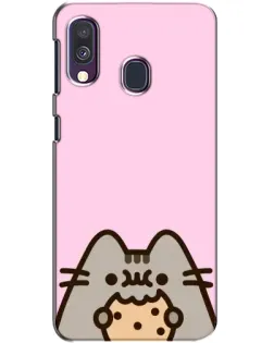 Чехол для Samsung Galaxy A40 2019 (A405F) с картинкой «Pusheen и печенье» Чехол для Samsung Galaxy A40 2019 (A405F) с картинкой «Pusheen и печенье»
