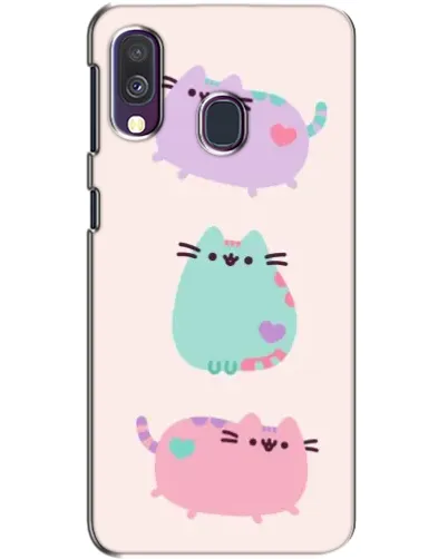 Чехол для Samsung Galaxy A40 2019 (A405F) с картинкой «Pusheen трио» Чехол для Samsung Galaxy A40 2019 (A405F) с картинкой «Pusheen трио»