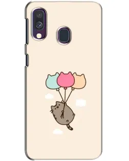 Чехол для Samsung Galaxy A40 2019 (A405F) с картинкой «Пушин на шариках»