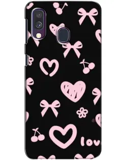 Чехол для Samsung Galaxy A40 2019 (A405F) с картинкой «Сатиновый бант»