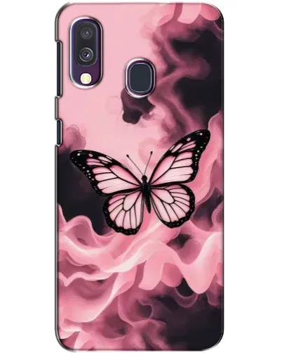 Чехол для Samsung Galaxy A40 2019 (A405F) с картинкой «Бабочка в дыму» Чехол для Samsung Galaxy A40 2019 (A405F) с картинкой «Бабочка в дыму»