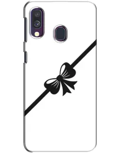 Чехол для Samsung Galaxy A40 2019 (A405F) с картинкой «Диагональный бант»