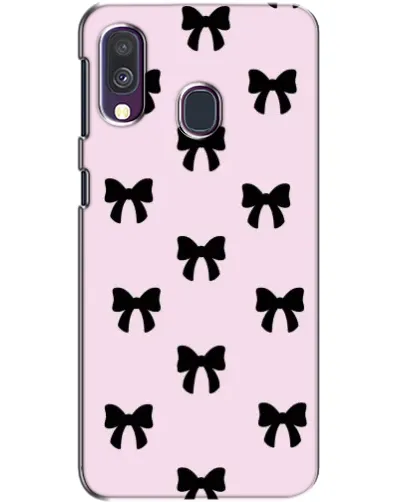 Чехол для Samsung Galaxy A40 2019 (A405F) с картинкой «Черные банты Coquette» Чехол для Samsung Galaxy A40 2019 (A405F) с картинкой «Черные банты Coquette»
