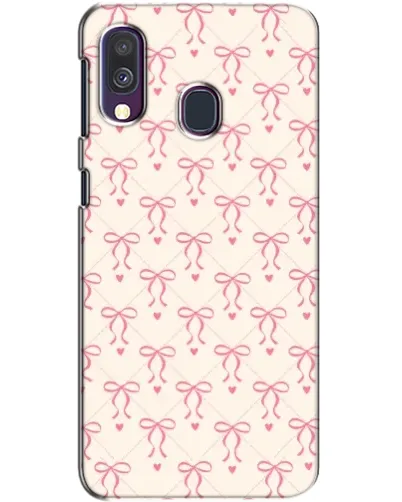 Чехол для Samsung Galaxy A40 2019 (A405F) с картинкой «Розовые бантики Coquette» Чехол для Samsung Galaxy A40 2019 (A405F) с картинкой «Розовые бантики Coquette»