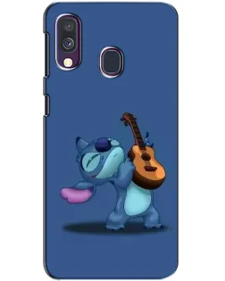 Чехол для Samsung Galaxy A40 2019 (A405F) с картинкой «Стич с укулеле»