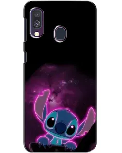 Чехол для Samsung Galaxy A40 2019 (A405F) с картинкой «Неоновый Stitch»