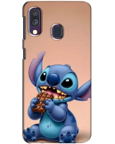 Чехол для Samsung Galaxy A40 2019 (A405F) с картинкой «Стич ест шоколад» Чехол для Samsung Galaxy A40 2019 (A405F) с картинкой «Стич ест шоколад»