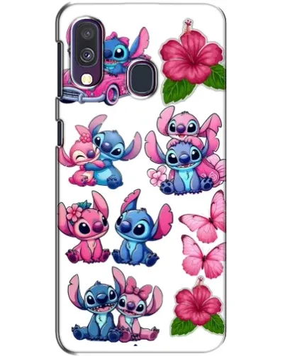 Чехол для Samsung Galaxy A40 2019 (A405F) с картинкой «Стикеры Stitch и Angel» Чехол для Samsung Galaxy A40 2019 (A405F) с картинкой «Стикеры Stitch и Angel»