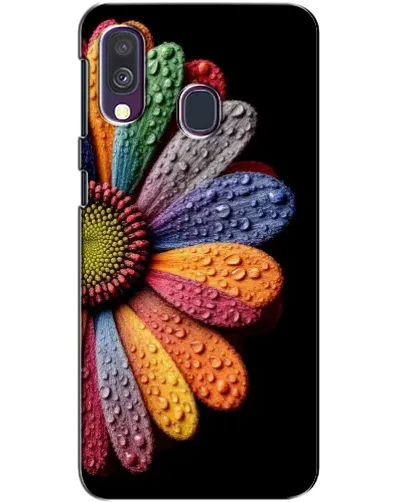 Чохол для Samsung Galaxy A40 2019 (A405F) з картинкою «Райдужна квітка»