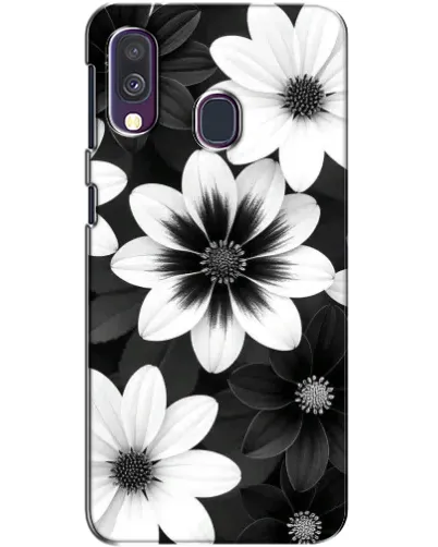 Чохол для Samsung Galaxy A40 2019 (A405F) з картинкою «Монохромні айстри»