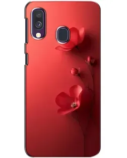 Чохол для Samsung Galaxy A40 2019 (A405F) з картинкою «Макові суцвіття»
