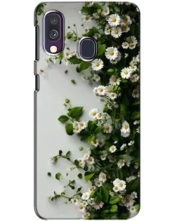 Чохол для Samsung Galaxy A40 2019 (A405F) з картинкою «Гілка дрібних білих квітів»