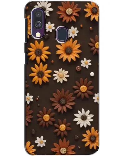 Чохол для Samsung Galaxy A40 2019 (A405F) з картинкою «Візерунок з маленьких соняшників»