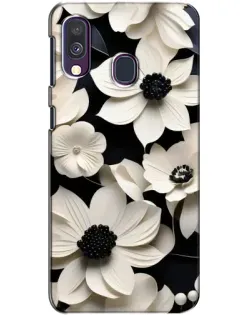 Чохол для Samsung Galaxy A40 2019 (A405F) з картинкою «Об'ємні білі квіти»