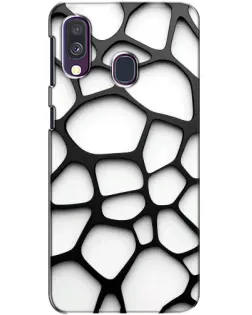 Чехол для Samsung Galaxy A40 2019 (A405F) с картинкой «Белая объемная сетка» Чехол для Samsung Galaxy A40 2019 (A405F) с картинкой «Белая объемная сетка»