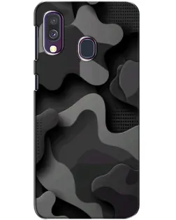 Чехол для Samsung Galaxy A40 2019 (A405F) с картинкой «Темный абстрактный камуфляж»