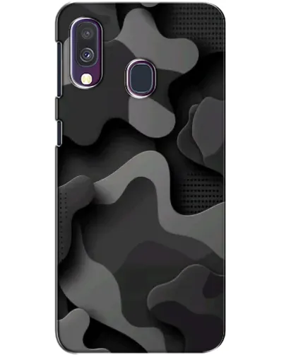 Чехол для Samsung Galaxy A40 2019 (A405F) с картинкой «Темный абстрактный камуфляж»