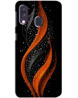 Чехол для Samsung Galaxy A40 2019 (A405F) с картинкой «Огненная звездная волна»