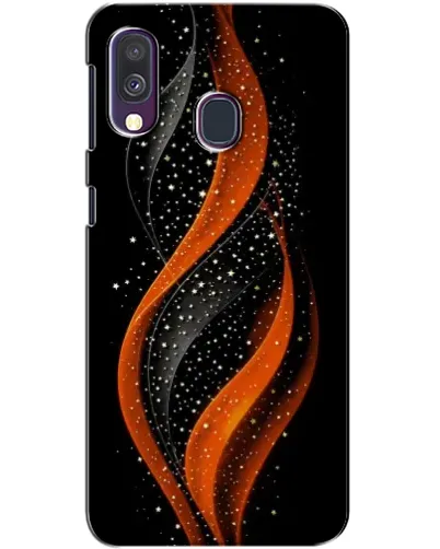 Чехол для Samsung Galaxy A40 2019 (A405F) с картинкой «Огненная звездная волна»