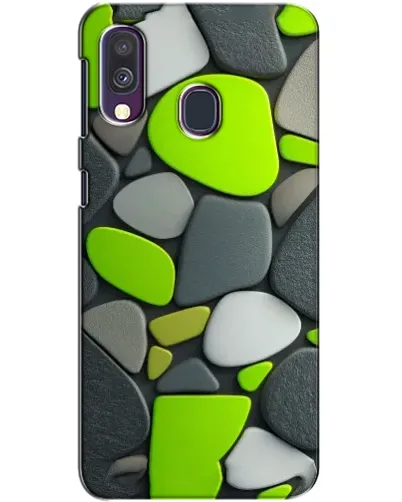 Чехол для Samsung Galaxy A40 2019 (A405F) с картинкой «Яркая неоновая галька»