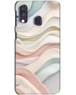 Чехол для Samsung Galaxy A40 2019 (A405F) с картинкой «Пастельные нежные волны»