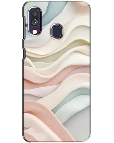 Чехол для Samsung Galaxy A40 2019 (A405F) с картинкой «Пастельные нежные волны»