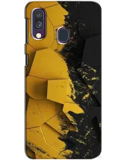 Чехол для Samsung Galaxy A40 2019 (A405F) с картинкой «Золотые осколки геометрии»