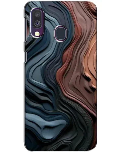 Чехол для Samsung Galaxy A40 2019 (A405F) с картинкой «Цветные волны каньона»