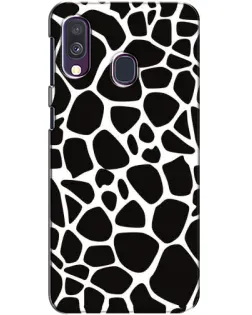Чехол для Samsung Galaxy A40 2019 (A405F) с картинкой «Черно-белый жираф»