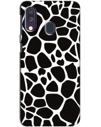 Чехол для Samsung Galaxy A40 2019 (A405F) с картинкой «Черно-белый жираф»