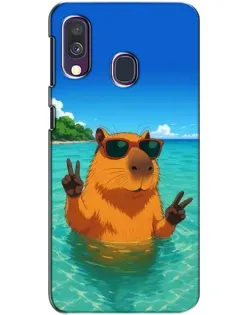 Чехол для Samsung Galaxy A40 2019 (A405F) с картинкой «Морская капибара»