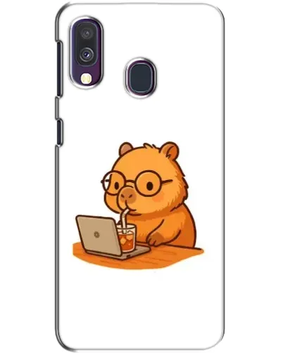 Чохол для Samsung Galaxy A40 2019 (A405F) з картинкою «Капібара з ноутбуком» Чохол для Samsung Galaxy A40 2019 (A405F) з картинкою «Капібара з ноутбуком»