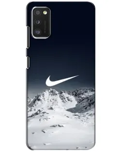 Чехол для Samsung Galaxy A41 (A415) с картинкой «Nike — зимние горы»