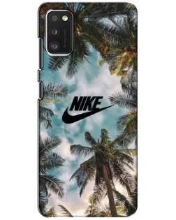 Чехол для Samsung Galaxy A41 (A415) с картинкой «Тропический принт Nike»