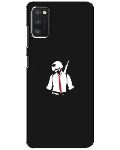 Чехол для Samsung Galaxy A41 (A415) с картинкой «PUBG — силуэт воина»