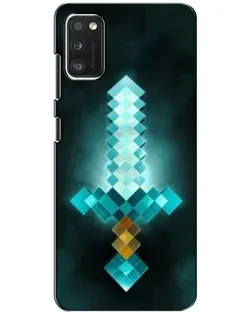 Чехол для Samsung Galaxy A41 (A415) с картинкой «Алмазный меч неон»