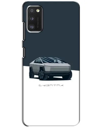 Чехол для Samsung Galaxy A41 (A415) с картинкой «Серебристый Cybertruck Tesla»