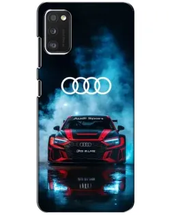 Чехол для Samsung Galaxy A41 (A415) с картинкой «Audi Sport — неон»